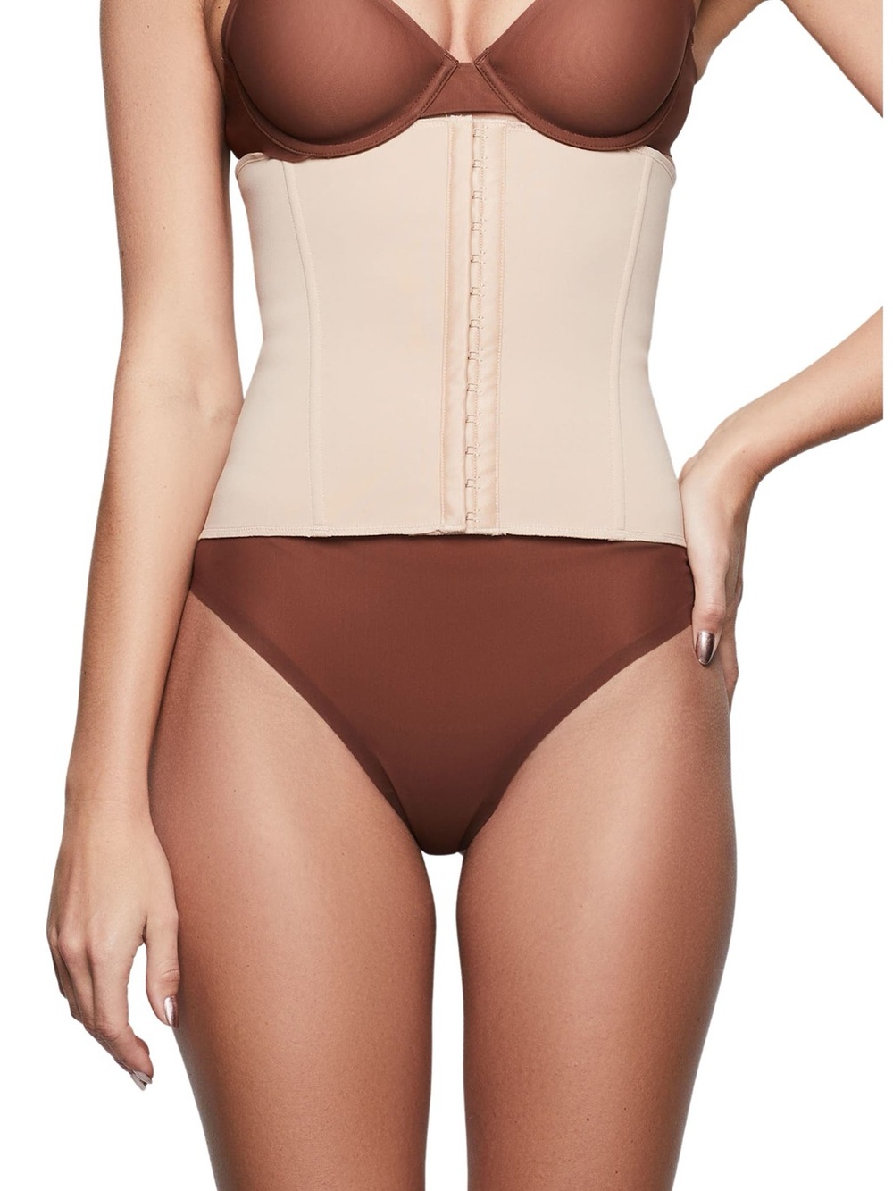 SKIMS Shapewear Waist Trainer Corset in Clay Size Large